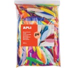 Apli plumes, sachet de 500 pièces en couleurs assorties