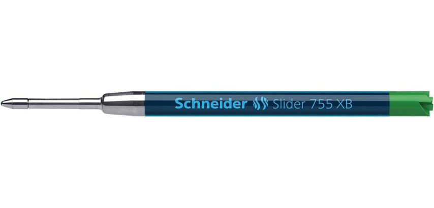 Schneider recharge stylo bille Slider 755 XB, vert