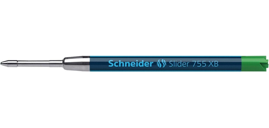 Schneider recharge stylo bille Slider 755 XB, vert