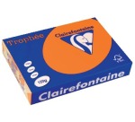 Clairefontaine Trophée Intens, papier couleur, A4, 120 g, 250 feuilles, orange vif