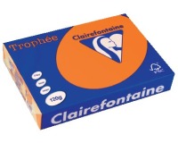 Clairefontaine Trophée Intens, gekleurd papier, A4, 120 g, 250 vel, feloranje