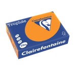 Clairefontaine Trophée Intens, colored paper, A4, 210 g, 250 sheets, bright orange