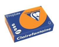 Clairefontaine Trophée Intens, gekleurd papier, A4, 210 g, 250 vel, feloranje