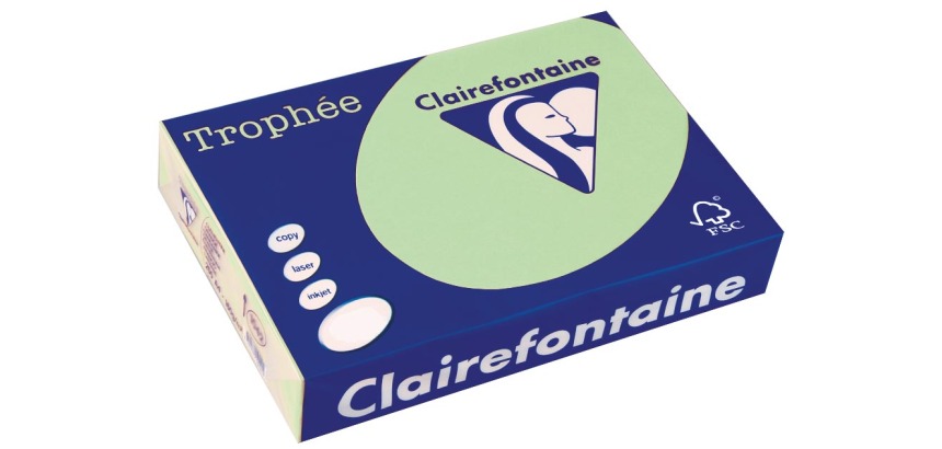 Clairefontaine Trophée papier couleur, A4, 80 g, 500 feuilles, vert nature