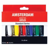 Amsterdam acrylverf tube van 20 ml, etui van 6 tubes