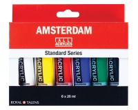 Amsterdam acrylverf tube van 20 ml, etui van 6 tubes