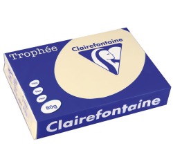 Clairefontaine Trophée papier couleur, A4, 80 g, 500 feuilles, chamois