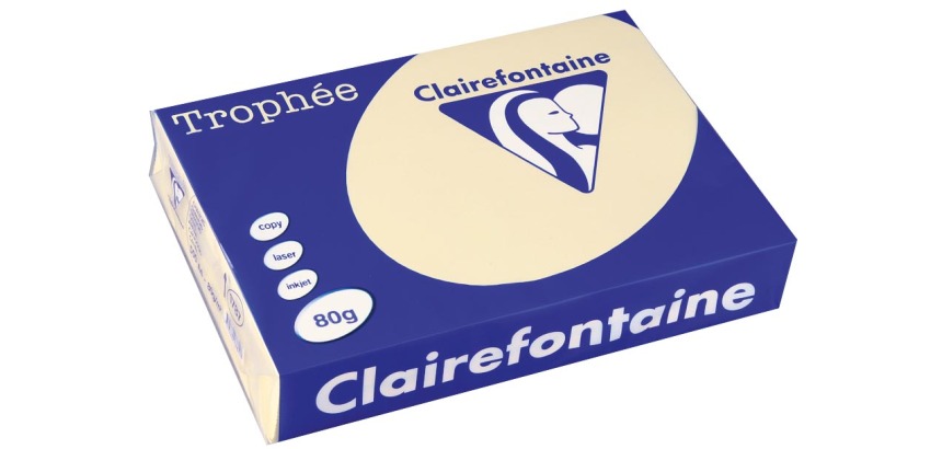 Clairefontaine Trophée colored paper, A4, 80 g, 500 sheets, chamois