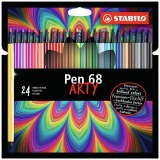 STABILO Pen 68/24 Medium Arty Case 24 Colors