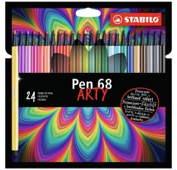 STABILO Pen 68/24 Medium Arty Case 24 Colors