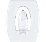 Command Mini Adhesive Hook with Transparent Mounting Strip 6 Pieces