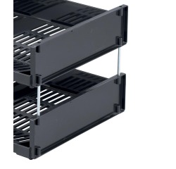 Durable barrettes pour bac à Courrier Optimo paquet de 4 barrettes métal