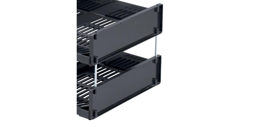 Durable barrettes pour bac à Courrier Optimo paquet de 4 barrettes métal