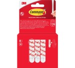 Medium hooks, white, pack of 8 pièces