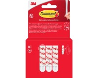 Command languettes, medium, blanc, blister de 8 pièces