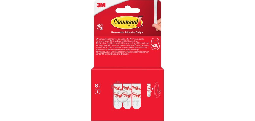 Command languettes, petit, blister de 8 pièces