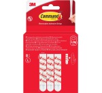 Command languettes, large, blanc, blister de 8 pièces