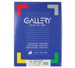 Gallery étiquettes blanches, ft 70 x 25 mm (l x h), coins carrés, 33 par feuille