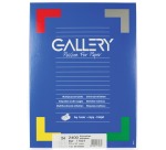 Gallery étiquettes blanches, ft 70 x 37 mm (l x h), coins carrés, 24 par feuille