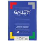 Gallery étiquettes blanches ft 70 x 38 mm (l x h), coins carrés, 21 par feuille