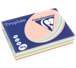 Clairefontaine Trophée Pastel, gekleurd papier, A3, 80 g, 5 x 100 vel, geassorteerde kleuren