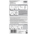 Command accroche tableaux, blanc, blister de 1 crochet et 2 languettes