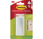 Command accroche tableaux, blanc, blister de 1 crochet et 2 languettes