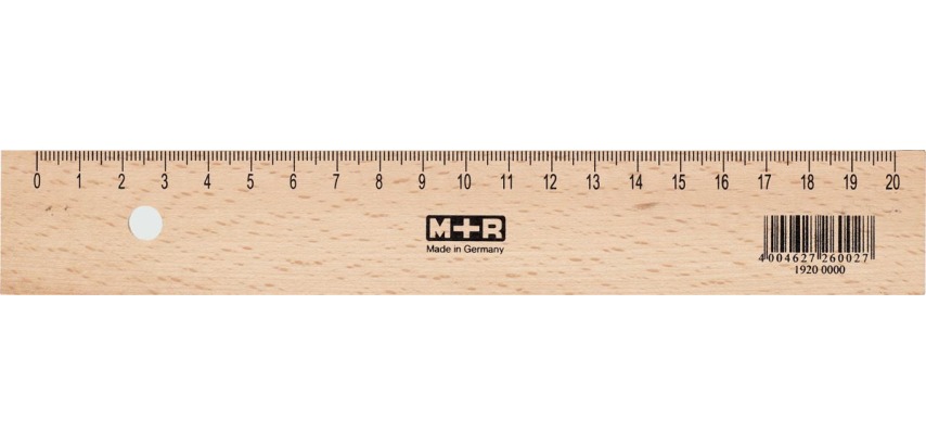 M+R latte en bois, 20 cm