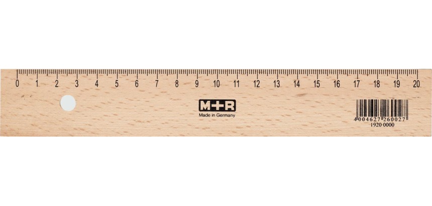 M+R latte en bois, 20 cm