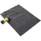 Sac poubelle Komo 60L à lien coulissant noir rouleau 15 pièces