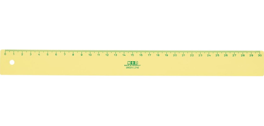 M+R Green Line ruler, 30 cm