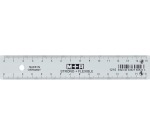 M+R Strong & Flexibel lat, met schaalverdeling voor recht- en linkshandigen, 15 cm, transparant