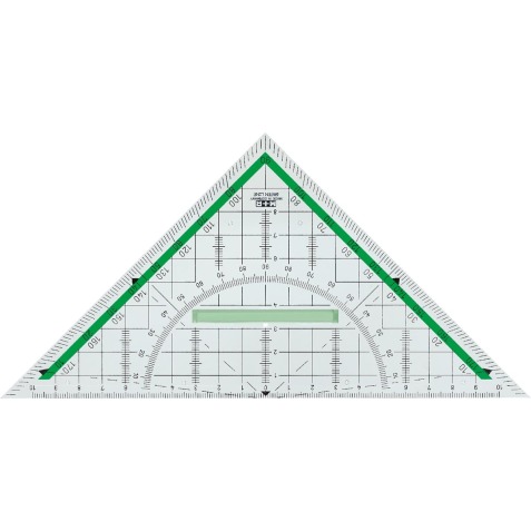 M+R equerre géométrique Green Line, 22 cm