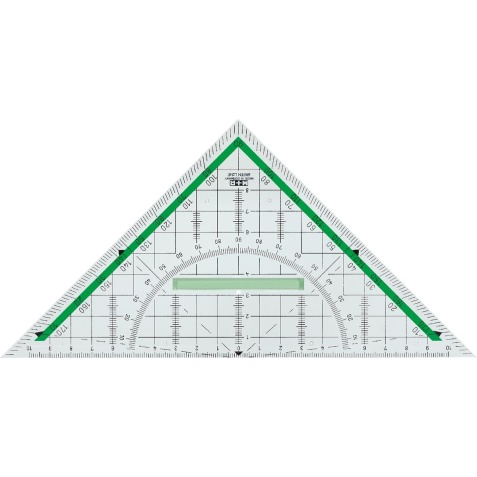 M+R Green Line geodriehoek, 22 cm