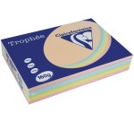 Trophée papier couleur Pastel A4, 160 g 5 x 50 feuilles, couleurs assorties