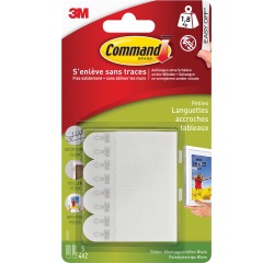 Bevestigingsstrip Command klik vast klein 1,8kg wit