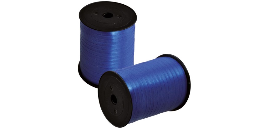 Ruban cadeau, 5 mm x 500 m, bleu