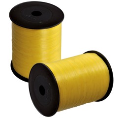 Ruban cadeau, 5 mm x 500 m, jaune