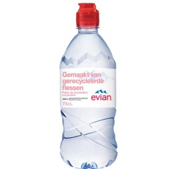 Evian eau, bouteille de 75 cl, paquet de 12 pièces