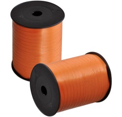 Ruban cadeau, 5 mm x 500 m, orange