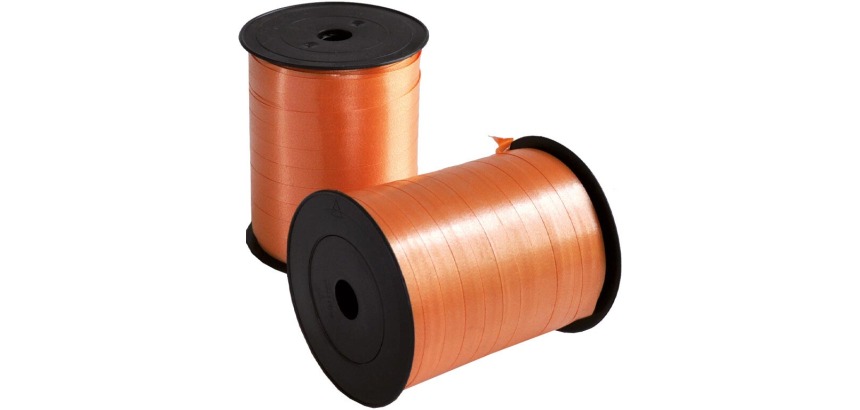 Ruban cadeau, 10 mm x 250 m, orange