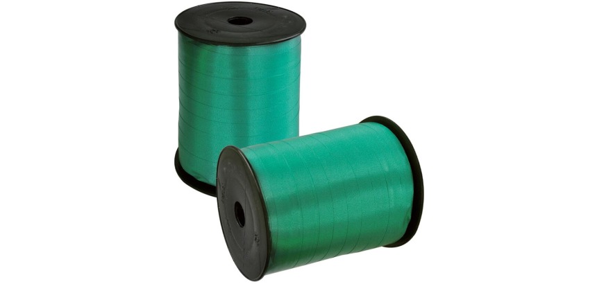 Ruban cadeau, 10 mm x 250 m, vert