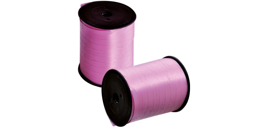 Ruban cadeau, 10 mm x 250 m, rose