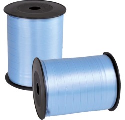 Ruban cadeau, 10 mm x 250 m, bleu clair
