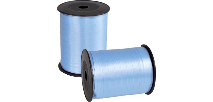 Ruban cadeau, 10 mm x 250 m, bleu clair