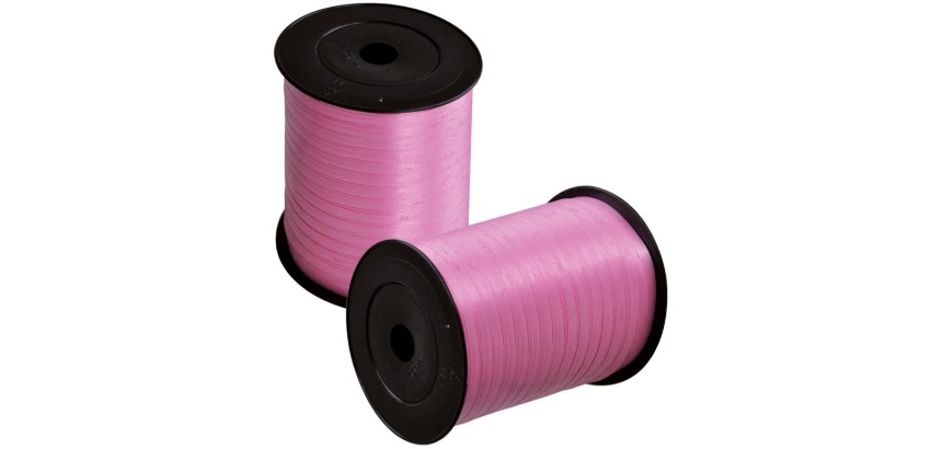 Ruban cadeau, 5 mm x 500 m, rose