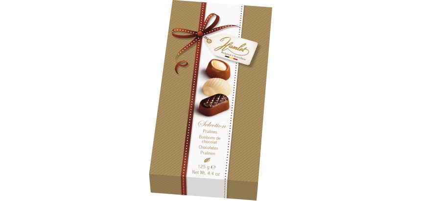 Hamlet Pralines Selection, doos van 125 gram