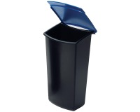 Han Mondo Wastebasket small blue bin (dimensions 15.8 x 12.4 x 28.4 cm)