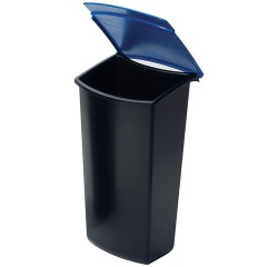 Han Mondo Wastebasket small blue bin (dimensions 15.8 x 12.4 x 28.4 cm)
