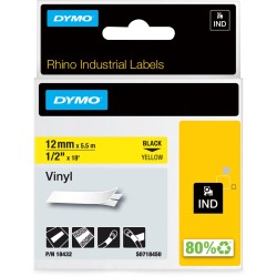 EN_RHINO RUBAN 12MM VINYL NO/JAUN